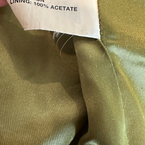 Gap Y2K Women’s size: medium. Green Wool Blend. Pea Coat. Full Zip up & Toggle - Picture 8 of 12